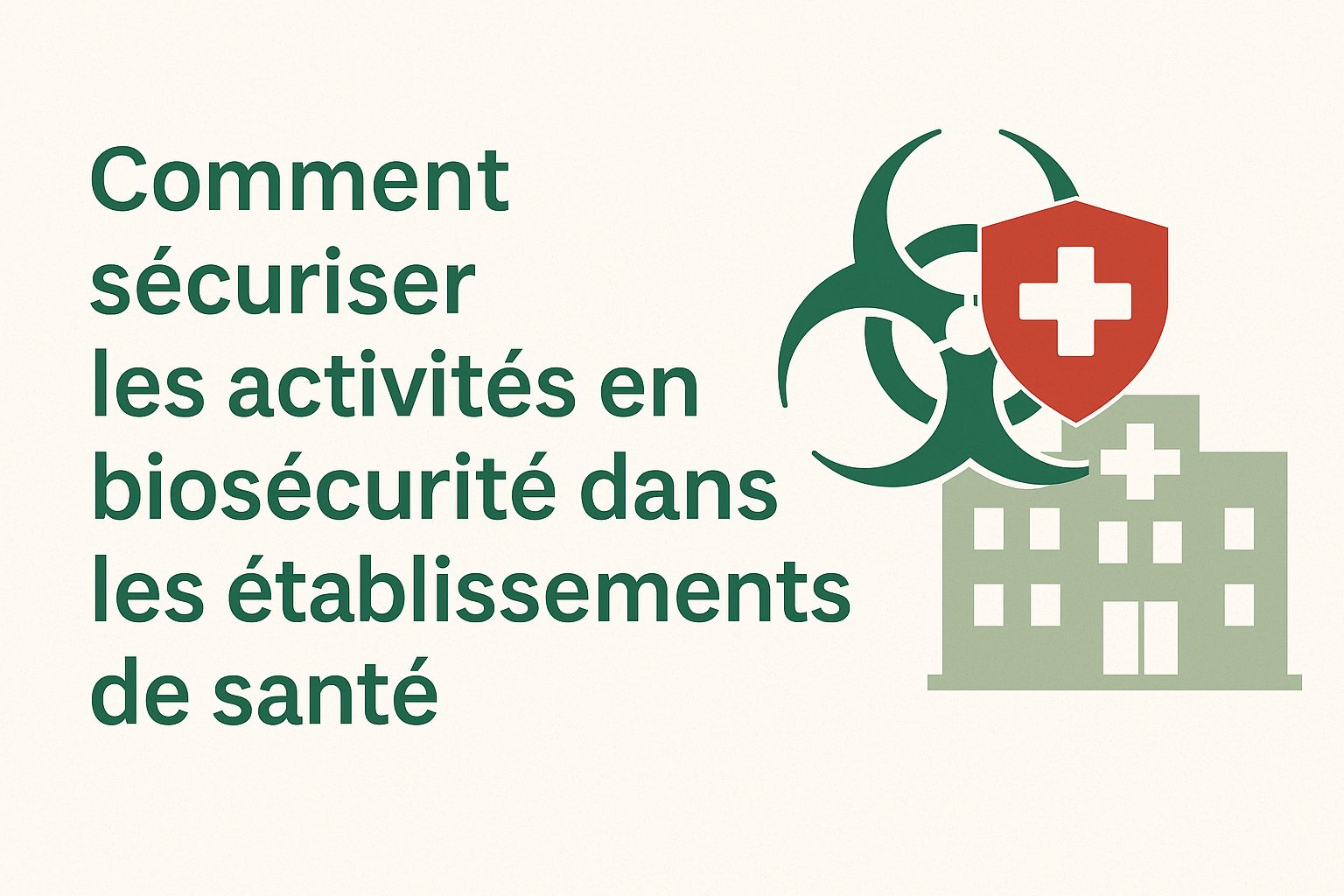 Comment sécuriser les activités en biosécurité dans les établissements de santé